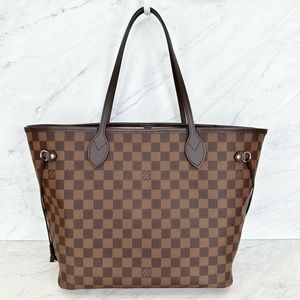(SOLD) Louis Vuitton Neverfull MM Damier Ebene / Rose Ballerine